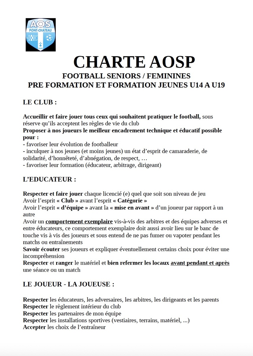 New: La Charte AOSP