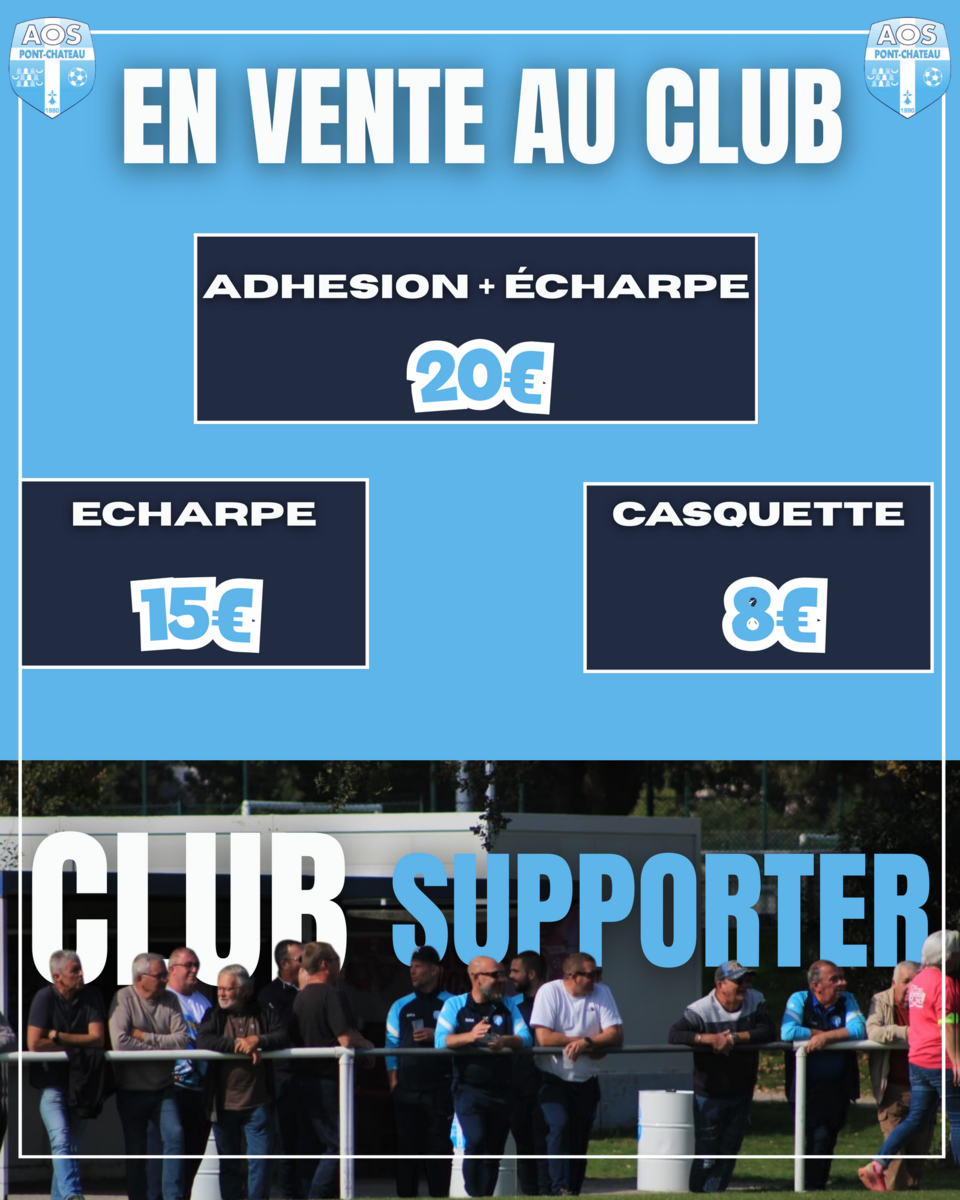CLUB SUPPORTER: DU NOUVEAU !!!