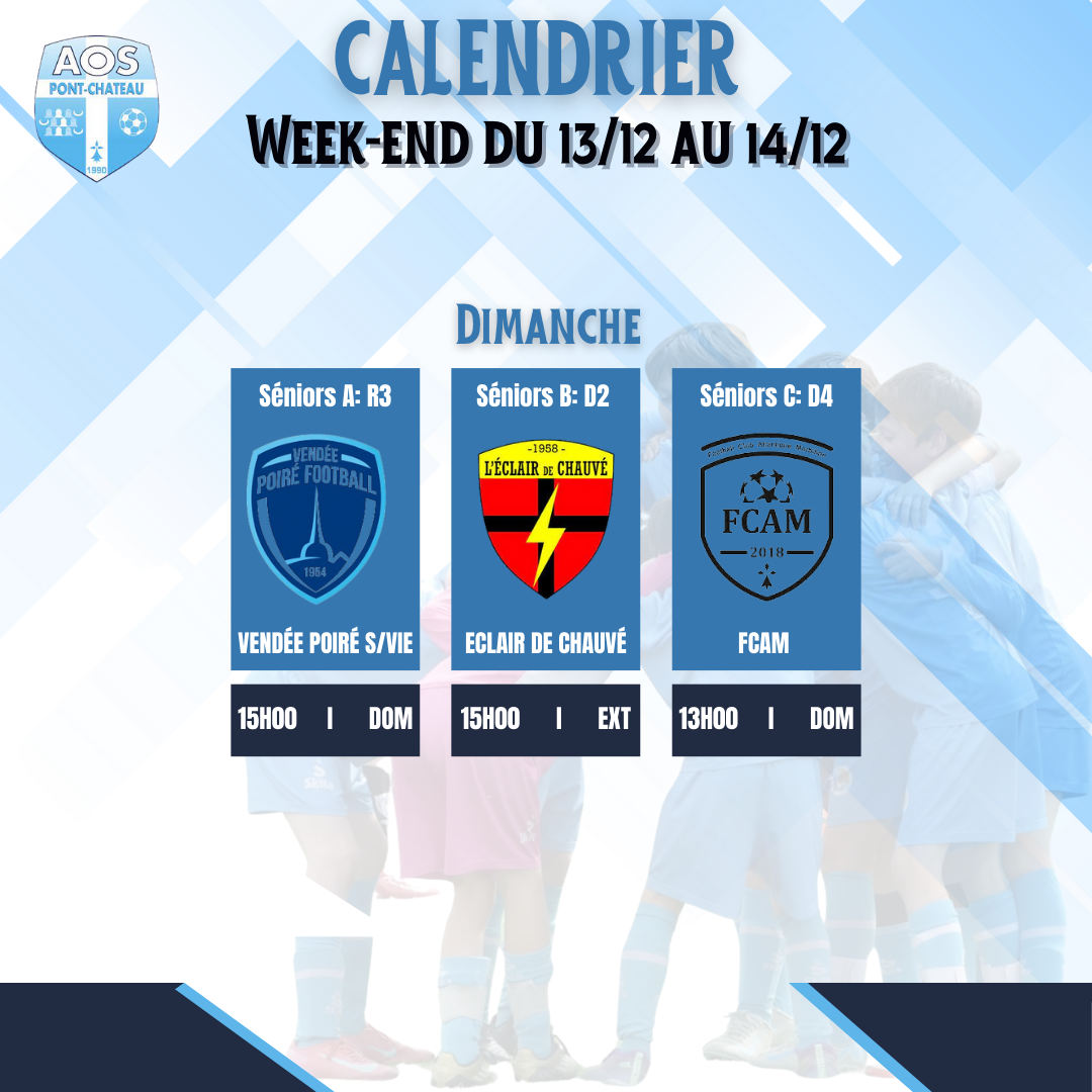 PROGRAMME DU WEEK-END