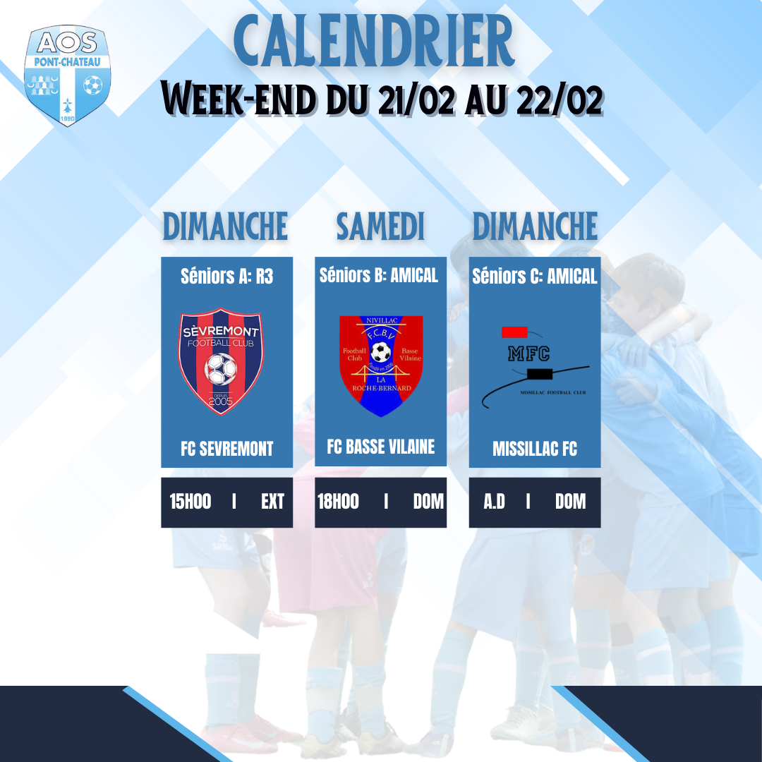 PROGRAMME DU WEEK-END