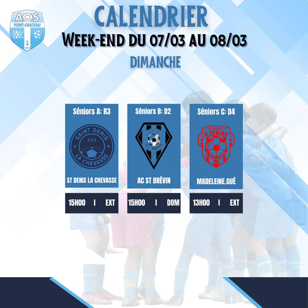 PROGRAMME DU WEEK-END