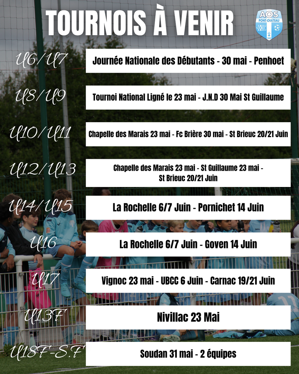 Où vont nos équipes prochainement ?
