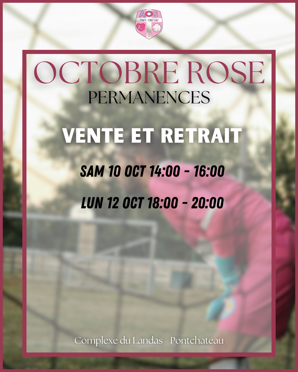 OCTOBRE ROSE : PERMANENCES