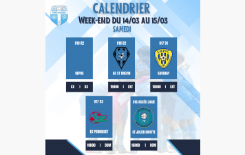 PROGRAMME DU WEEK-END