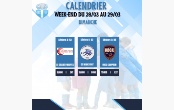 PROGRAMME DU WEEK-END