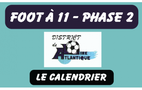 LA PHASE 2 POUR LES U14 à U18