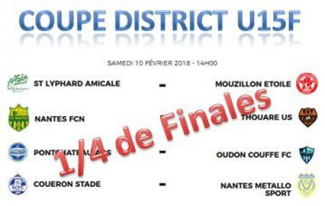 COUPE DE DISTRICT U15F
