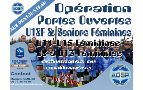 OPÉRATION PORTES OUVERTES POUR LES FÉMININES