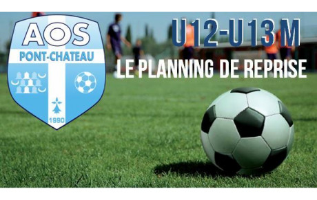 PLANNING DE REPRISE ESTIVALE U12-U13 M
