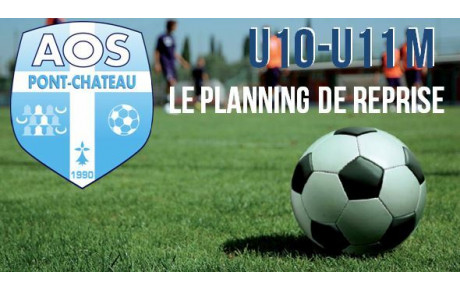 PLANNING DE REPRISE ESTIVALE U10-U11 M