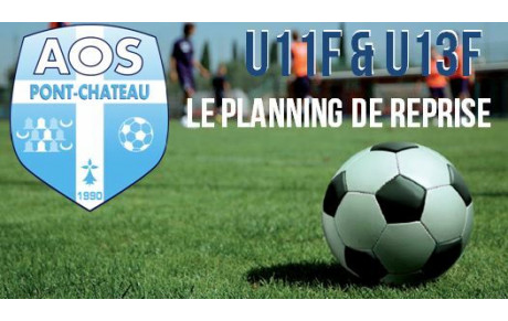 DATES DE REPRISE U11F &amp; U13F