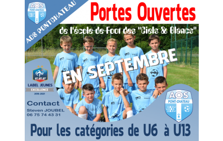 PORTES OUVERTES ÉCOLE DE FOOT