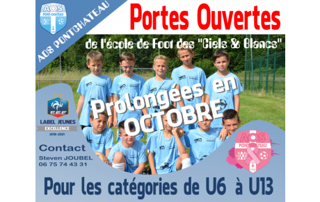 PORTES OUVERTES ÉCOLE DE FOOT