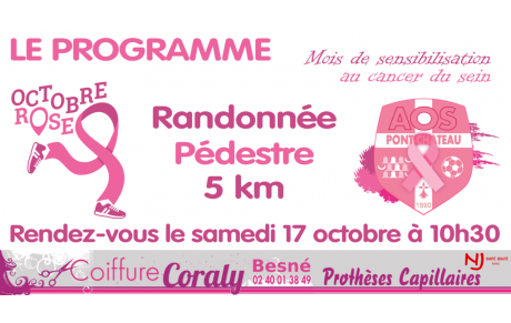 LE PROGRAMME D’OCTOBRE ROSE 