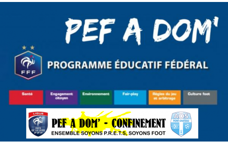 LE PEF à DOM' SPÉCIAL CONFINEMENT