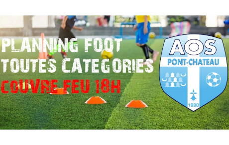 PLANNING FOOT JANVIER