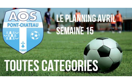 PLANNING DES ACTIVITES DU 5 au 10 AVRIL
