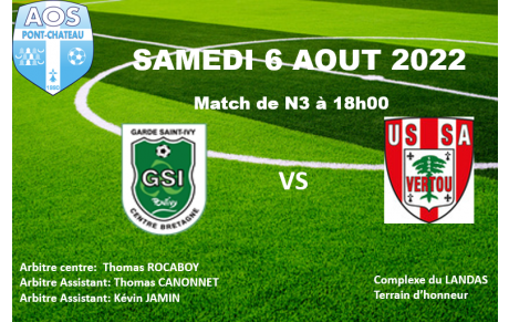 Match de N3: GSI Pontivy -  USSA Vertou