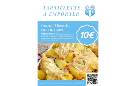Tartiflette à emporter - 18 novembre 2022