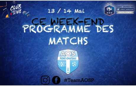 PROGRAMME DES MATCHS DU WEEK-END