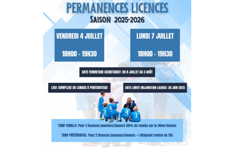 PERMANENCE LICENCE 2025/2026