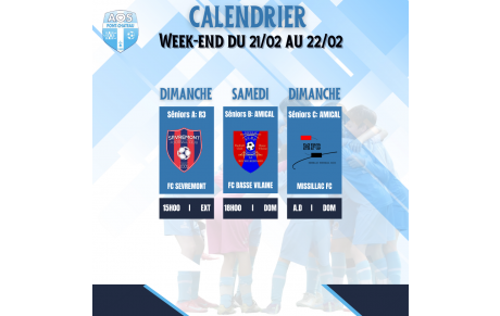 PROGRAMME DU WEEK-END