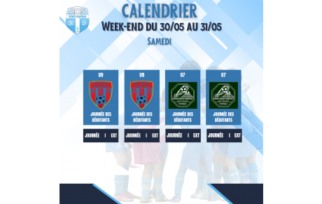 PROGRAMME DU WEEK-END